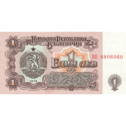 Bulgarie - Pick 93b - 1 lev - 1987 - Etat : SPL