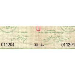 Boulogne-sur-Mer - Pirot 31-12 - Série B1 - 1 franc - 14/08/1914 - Etat : TB-