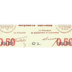 Boulogne-sur-Mer - Pirot 31-17 variété - Série C1 - 50 centimes - 07/07/1916 - Etat : SUP à SPL+