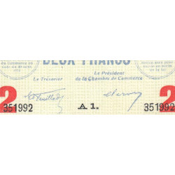 Boulogne-sur-Mer - Pirot 31-21 variété - Série A1 - 2 francs - 07/07/1916 - Etat : SUP+