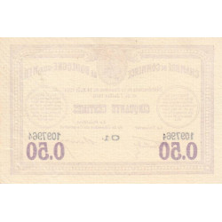 Boulogne-sur-Mer - Pirot 31-23 variété - Série C1 - 50 centimes - 07/07/1916 - Etat : SUP+