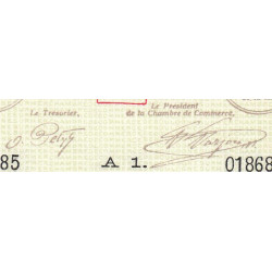 Boulogne-sur-Mer - Pirot 31-13 - Série A1 - 2 francs - 14/08/1914 - Etat : SPL+