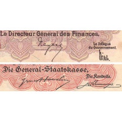 Luxembourg - Pick 26_1 - 50 centimes - Sans série - 1919 - Etat : SUP+