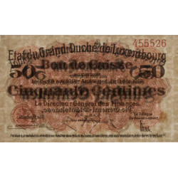 Luxembourg - Pick 26_1 - 50 centimes - Sans série - 1919 - Etat : SUP+