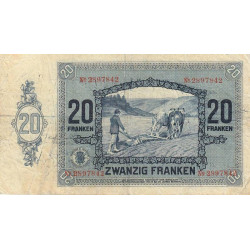 Luxembourg - Pick 37 - 20 francs - Sans série - 01/10/1929 - Etat : TB