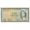 Luxembourg - Pick 48a_2 - 10 francs - Série E - 1959 - Etat : TB+