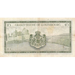 Luxembourg - Pick 48a_2 - 10 francs - Série E - 1959 - Etat : TB+