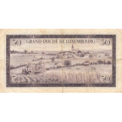 Luxembourg - Pick 51a - 50 francs - Série C - 06/02/1961 - Etat : TB-