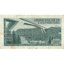 Luxembourg - Pick 53a - 10 francs - Série C - 20/03/1967 - Etat : TB-