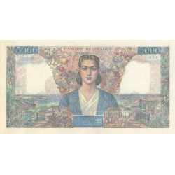 F 47-07 - 27/04/1944 - 5000 francs - Empire Français - Série B.160 - Etat : SUP-