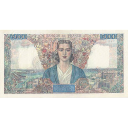 F 47-32 - 28/06/1945 - 5000 francs - Empire Français - Série M.765 - Etat : SUP