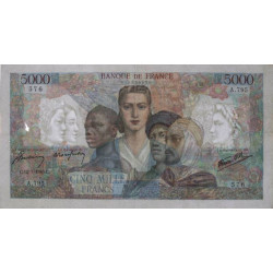 F 47-34 - 12/07/1945 - 5000 francs - Empire Français - Série Y.795 - Etat : TTB-