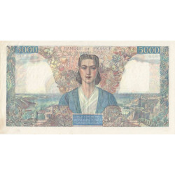 F 47-36 - 26/07/1945 - 5000 francs - Empire Français - Série B.845 - Etat : SUP-