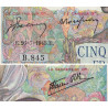 F 47-36 - 26/07/1945 - 5000 francs - Empire Français - Série B.845 - Etat : SUP-