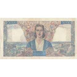 F 47-38 - 11/08/1945 - 5000 francs - Empire Français - Etat : TB-