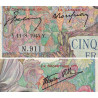 F 47-38 - 11/08/1945 - 5000 francs - Empire Français - Série N.911 - Etat : TB-