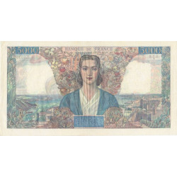 F 47-42 - 06/09/1945 - 5000 francs - Empire Français - Série Z.1036 - Etat : SUP-