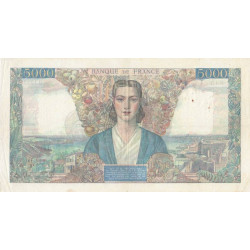 F 47-45 - 27/09/1945 - 5000 francs - Empire Français - Série B.1333 - Etat : TTB