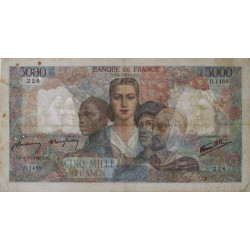 F 47-46 - 04/10/1945 - 5000 francs - Empire Français - Série D.1469 - Etat : TTB-