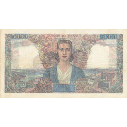 F 47-56 - 12/12/1946 - 5000 francs - Empire Français - Série S.2678 - Etat : TTB