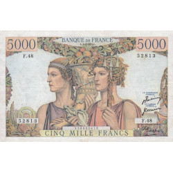 F 48-03 - 01/02/1951 - 5000 francs - Terre et Mer - Série F.48 - Etat : TTB