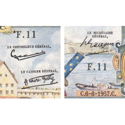 F 49-02- 06/06/1957 - 5000 francs - Henri IV - Série F.11 - Etat : TTB-