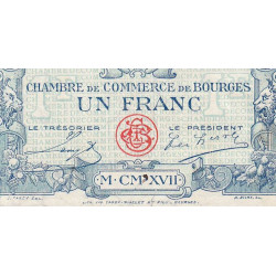 Bourges - Pirot 32-11 - Série A - 1 franc - 1917 - Etat : TB-