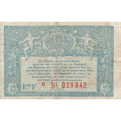 Bourges - Pirot 32-13 - Série O- 1 franc - 1922 - Etat : B+