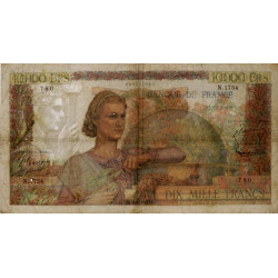 F 50-53 - 16/08/1951 - 10000 francs - Génie Français - Etat : TTB