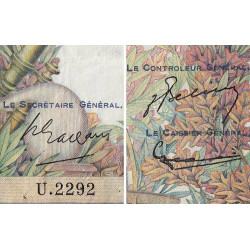 F 50-56 - 07/02/1952 - 10000 francs - Génie Français - Série U.2292 - Etat : TTB