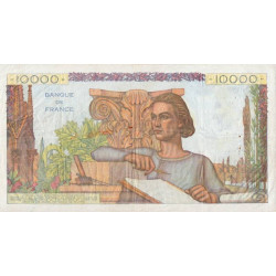 F 50-63 - 05/02/1953 - 10000 francs - Génie Français - Série N.4012 - Etat : TTB