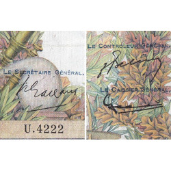 F 50-63 - 05/02/1953 - 10000 francs - Génie Français - Série U.4222 - Etat : TTB-