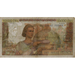 F 50-68 - 05/11/1953 - 10000 francs - Génie Français - Etat : B+