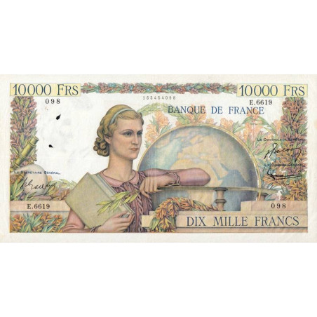 F 50-70 - 04/03/1954 - 10000 francs - Génie Français - Etat : TTB-