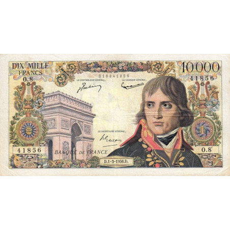 F 51-02 - 01/03/1956 - 10000 francs - Bonaparte - Série O.8 - Etat : TTB