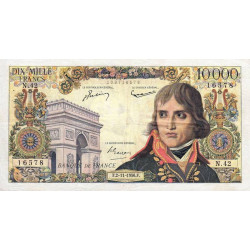 F 51-05 - 02/11/1956 - 10000 francs - Bonaparte - Série N.42 - Etat : TTB à TTB+