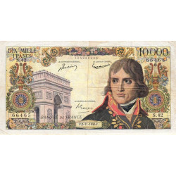 F 51-05 - 02/11/1956 - 10000 francs - Bonaparte - Série S.42 - Etat : TB