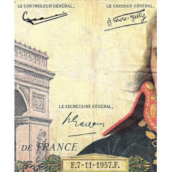 F 51-10 - 07/11/1957 - 10000 francs - Bonaparte - Série U.98 - Etat : AB
