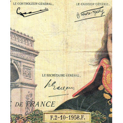 F 51-13 - 02/10/1958 - 10000 francs - Bonaparte - Série J.134 - Etat : TB