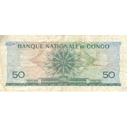 Congo (Kinshasa) - Pick 5a - 50 francs - Série A/12 - 01/02/1962 - Etat : TB+