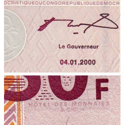 Rép. Démocr. du Congo - Pick 91A - 50 francs - Série K S - 04/01/2000 - Etat : NEUF