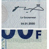 Rép. Démocr. du Congo - Pick 92 - 100 francs - Série M W - 04/01/2000 - Etat : NEUF