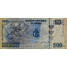 Rép. Démocr. du Congo - Pick 96B_1 - 500 francs - Série P Q - 04/01/2002 - Etat : NEUF