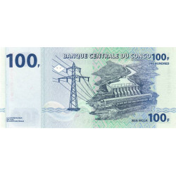 Rép. Démocr. du Congo - Pick 98A_1 - 100 francs - Série MB B - 31/07/2007 - Etat : NEUF
