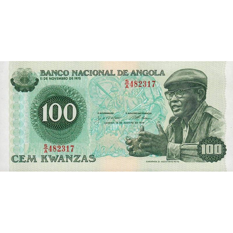 Angola - Pick 115 - 100 kwanzas - Série S/A - 14/08/1979 - Etat : NEUF