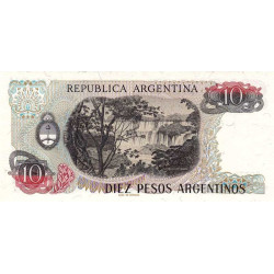 Argentine - Pick 313_2 - 10 pesos argentinos - Série A - 1984 - Etat : NEUF