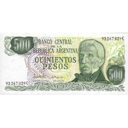 Argentine - Pick 303c - 500 pesos - Série C - 1982 - Etat : NEUF