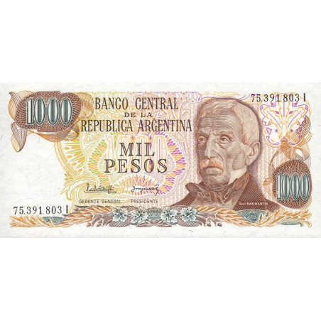 Argentine - Pick 304d_2 - 1'000 pesos - Série I - 1982 - Etat : NEUF