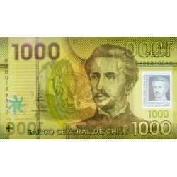 Chili - Pick 161c - 1'000 pesos - Série BA - 2012 - Polymère - Etat : NEUF