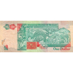 Belize - Pick 51 - 1 dollar - Série AC - 01/05/1990 - Etat : TB+